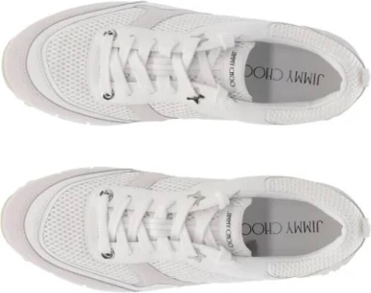 Jimmy Choo Pre-owned Leather sneakers White Heren