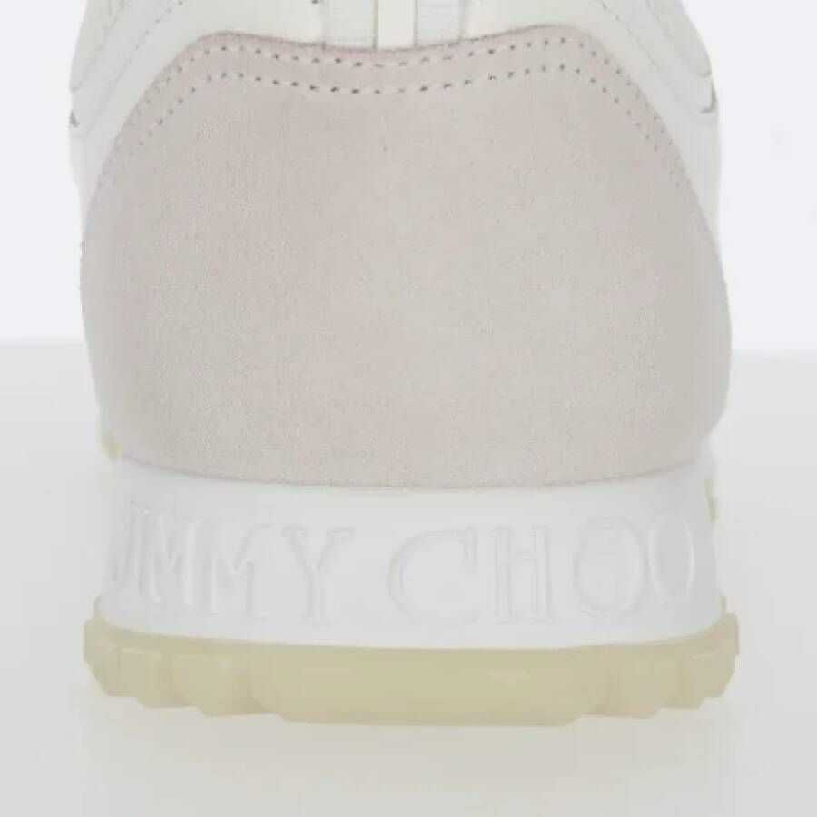 Jimmy Choo Pre-owned Leather sneakers White Heren