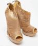 Jimmy Choo Pre-owned Mesh boots Beige Dames - Thumbnail 4