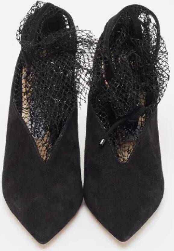 Jimmy Choo Pre-owned Mesh boots Black Dames