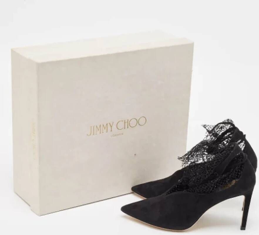 Jimmy Choo Pre-owned Mesh boots Black Dames