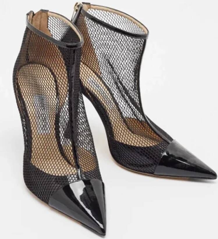 Jimmy Choo Pre-owned Mesh boots Black Dames