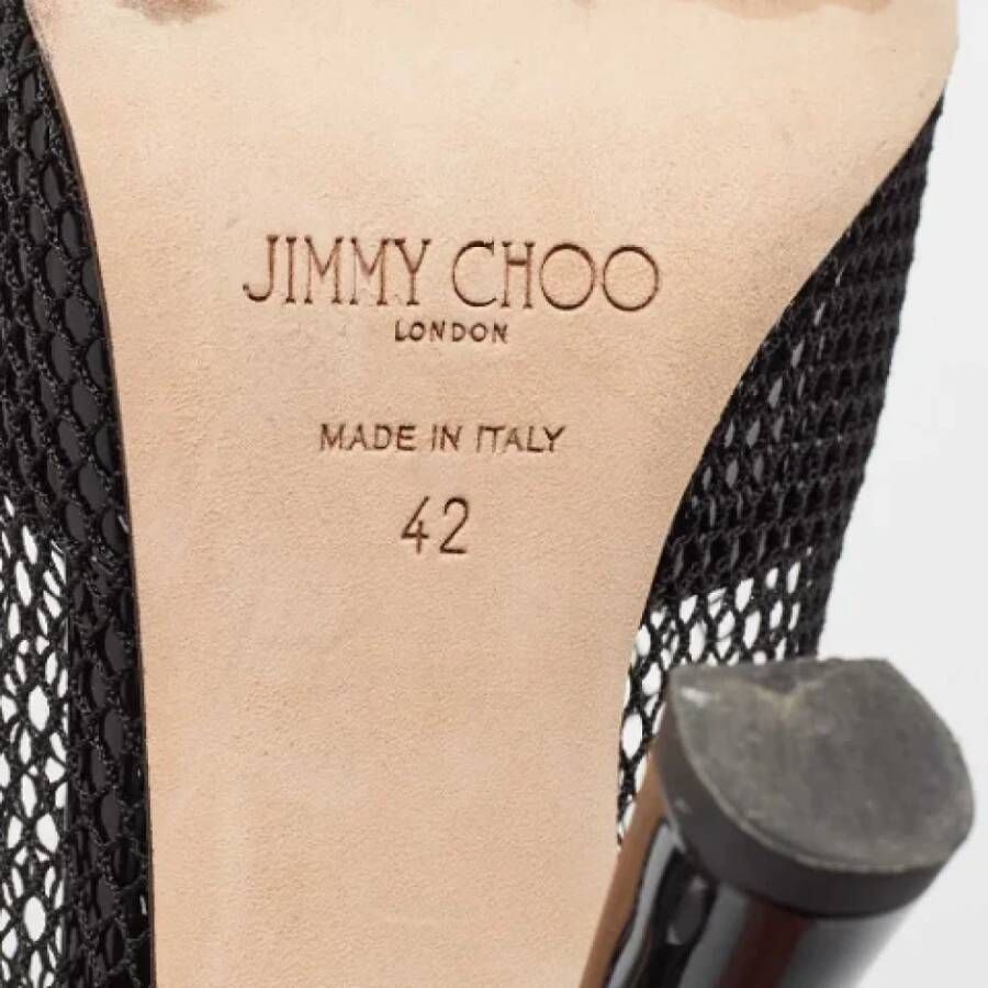 Jimmy Choo Pre-owned Mesh boots Black Dames