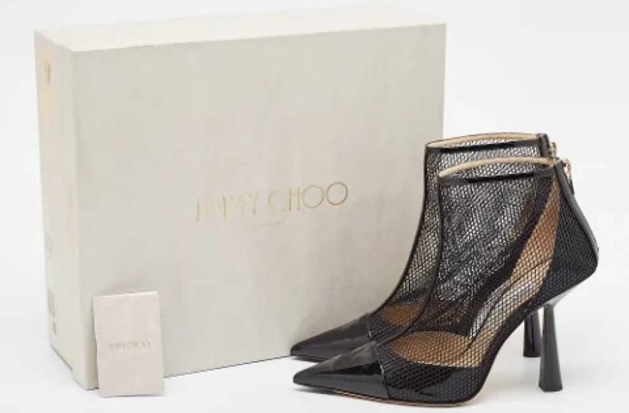 Jimmy Choo Pre-owned Mesh boots Black Dames