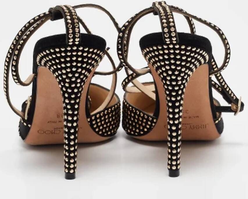 Jimmy Choo Pre-owned Mesh heels Black Dames