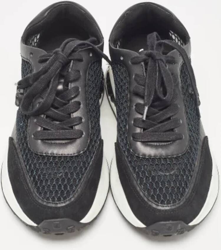 Jimmy Choo Pre-owned Mesh sneakers Black Dames