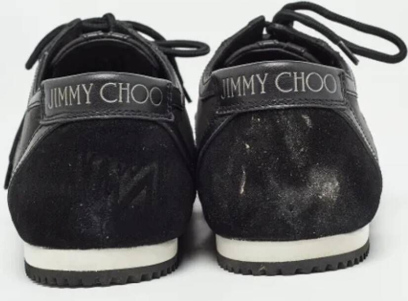 Jimmy Choo Pre-owned Nylon sneakers Black Dames