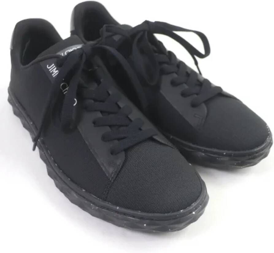 Jimmy Choo Pre-owned Plastic sneakers Black Heren