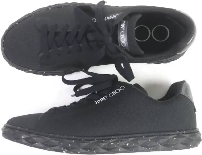 Jimmy Choo Pre-owned Plastic sneakers Black Heren