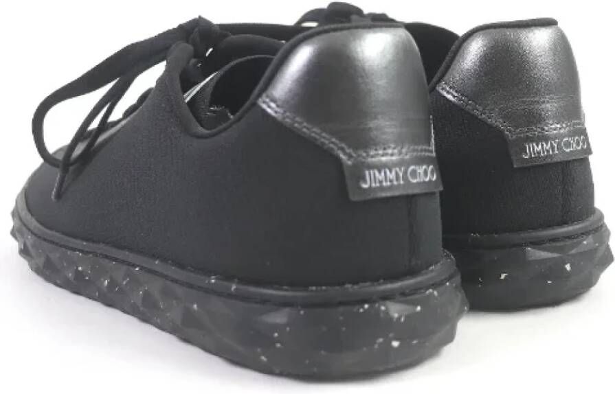 Jimmy Choo Pre-owned Plastic sneakers Black Heren