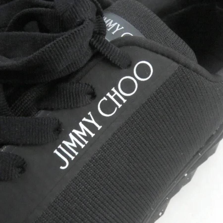 Jimmy Choo Pre-owned Plastic sneakers Black Heren