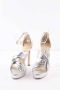 Jimmy Choo Pre-owned Polyester heels Gray Dames - Thumbnail 3