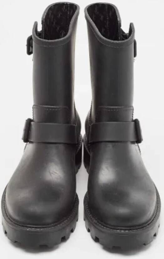 Jimmy Choo Pre-owned Rubber boots Black Dames