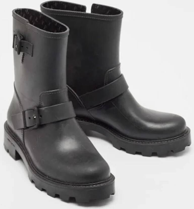 Jimmy Choo Pre-owned Rubber boots Black Dames