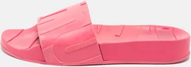 Jimmy Choo Pre-owned Rubber flats Pink Dames