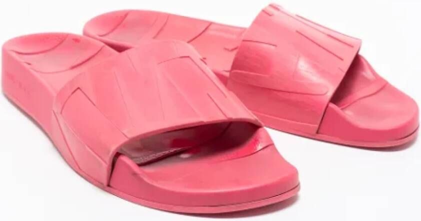 Jimmy Choo Pre-owned Rubber flats Pink Dames