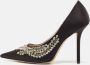 Jimmy Choo Pre-owned Satin heels Black Dames - Thumbnail 2