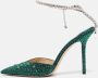 Jimmy Choo Pre-owned Satin heels Green Dames - Thumbnail 2