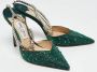 Jimmy Choo Pre-owned Satin heels Green Dames - Thumbnail 4