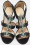 Jimmy Choo Pre-owned Satin sandals Black Dames - Thumbnail 3