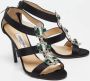 Jimmy Choo Pre-owned Satin sandals Black Dames - Thumbnail 4