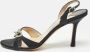 Jimmy Choo Pre-owned Satin sandals Black Dames - Thumbnail 2