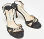 Jimmy Choo Pre-owned Satin sandals Black Dames - Thumbnail 4