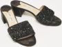 Jimmy Choo Pre-owned Satin sandals Black Dames - Thumbnail 2