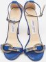 Jimmy Choo Pre-owned Satin sandals Blue Dames - Thumbnail 3