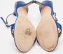 Jimmy Choo Pre-owned Satin sandals Blue Dames - Thumbnail 6