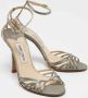 Jimmy Choo Pre-owned Satin sandals Gray Dames - Thumbnail 4