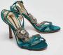 Jimmy Choo Pre-owned Satin sandals Green Dames - Thumbnail 2