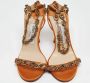 Jimmy Choo Pre-owned Satin sandals Orange Dames - Thumbnail 3