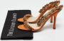 Jimmy Choo Pre-owned Satin sandals Orange Dames - Thumbnail 9