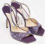 Jimmy Choo Pre-owned Satin sandals Purple Dames - Thumbnail 3