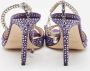 Jimmy Choo Pre-owned Satin sandals Purple Dames - Thumbnail 4