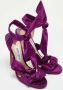 Jimmy Choo Pre-owned Satin sandals Purple Dames - Thumbnail 2