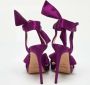 Jimmy Choo Pre-owned Satin sandals Purple Dames - Thumbnail 3