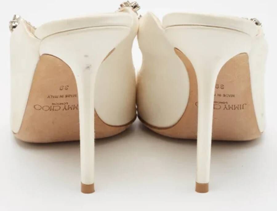 Jimmy Choo Pre-owned Satin sandals White Dames