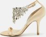 Jimmy Choo Pre-owned Satin sandals Yellow Dames - Thumbnail 2