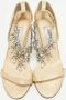 Jimmy Choo Pre-owned Satin sandals Yellow Dames - Thumbnail 3