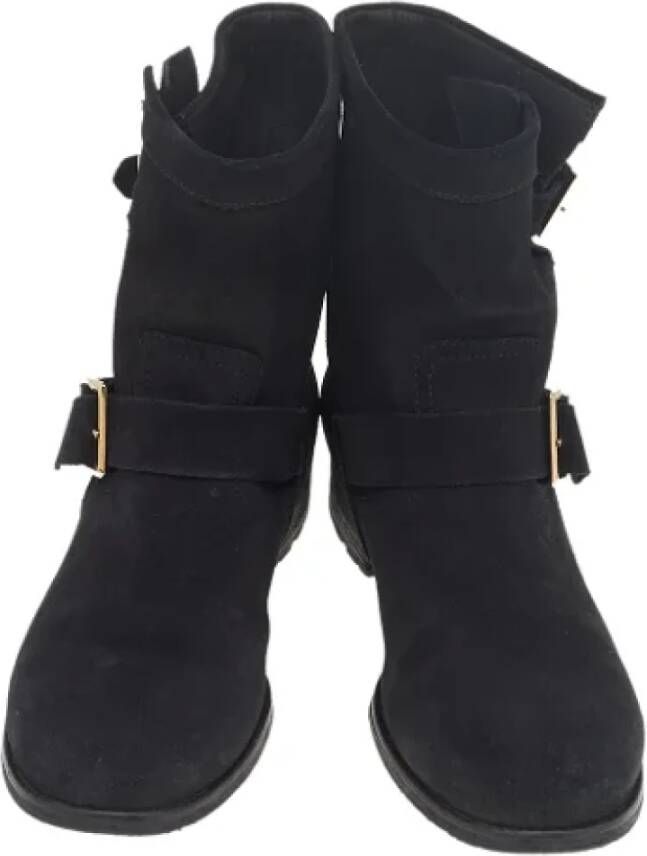 Jimmy Choo Pre-owned Suede boots Black Dames