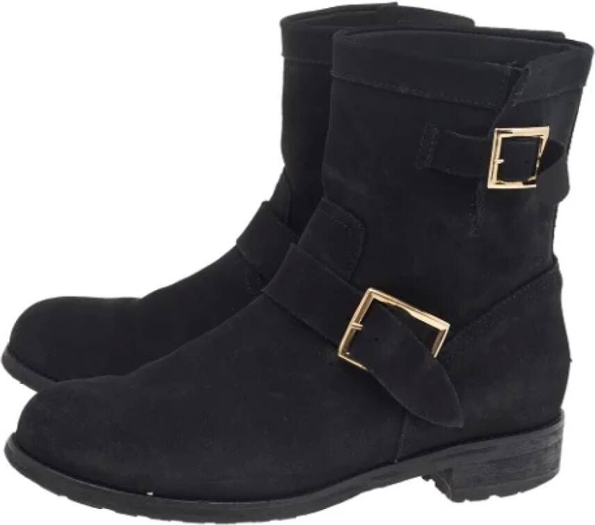 Jimmy Choo Pre-owned Suede boots Black Dames