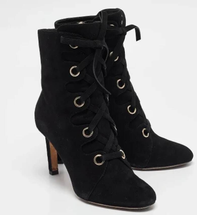 Jimmy Choo Pre-owned Suede boots Black Dames