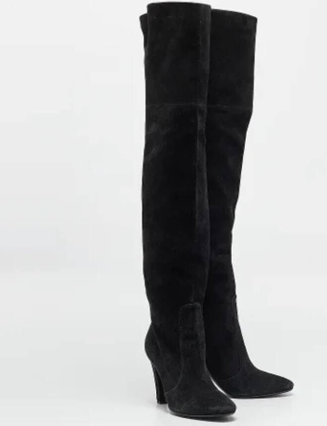 Jimmy Choo Pre-owned Suede boots Black Dames