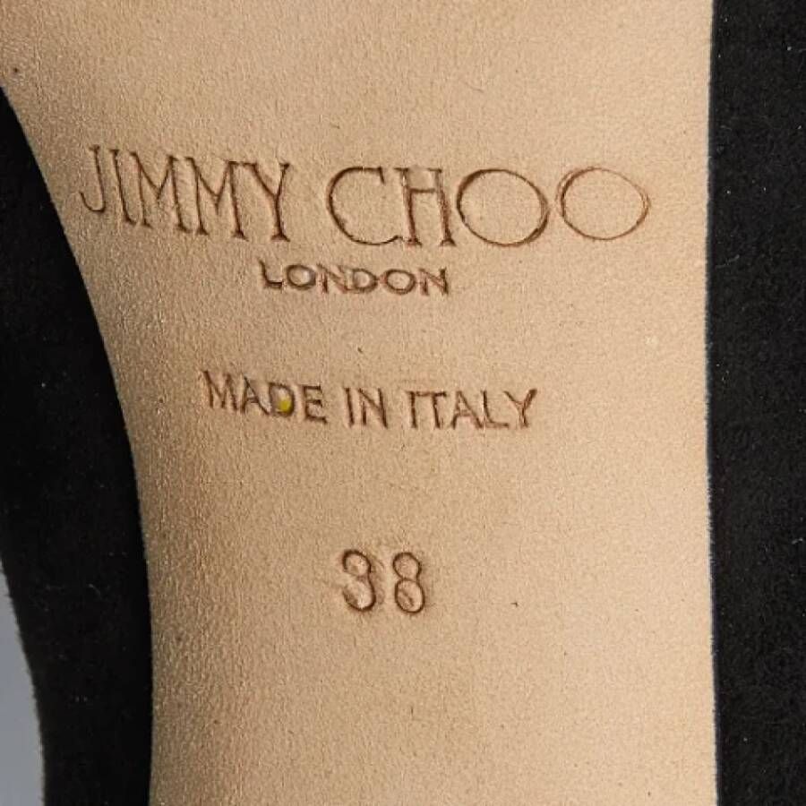 Jimmy Choo Pre-owned Suede boots Blue Dames