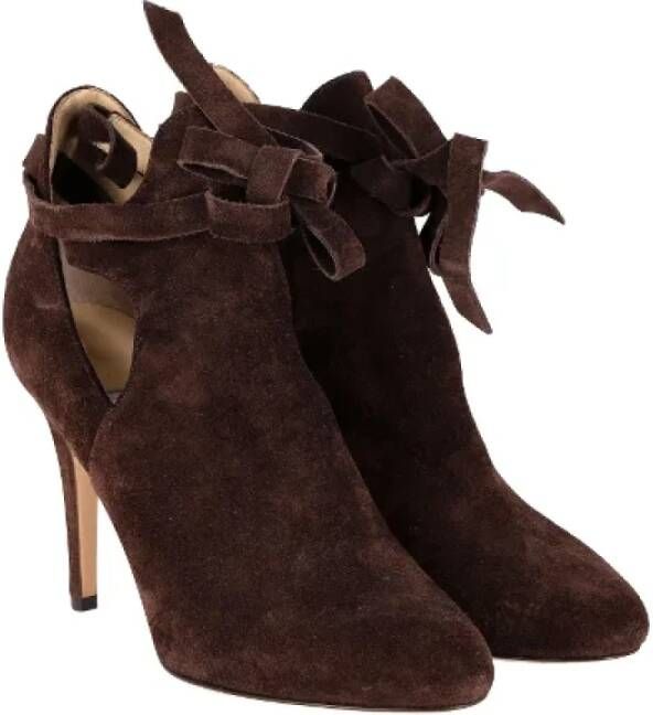 Jimmy Choo Pre-owned Suede boots Brown Dames