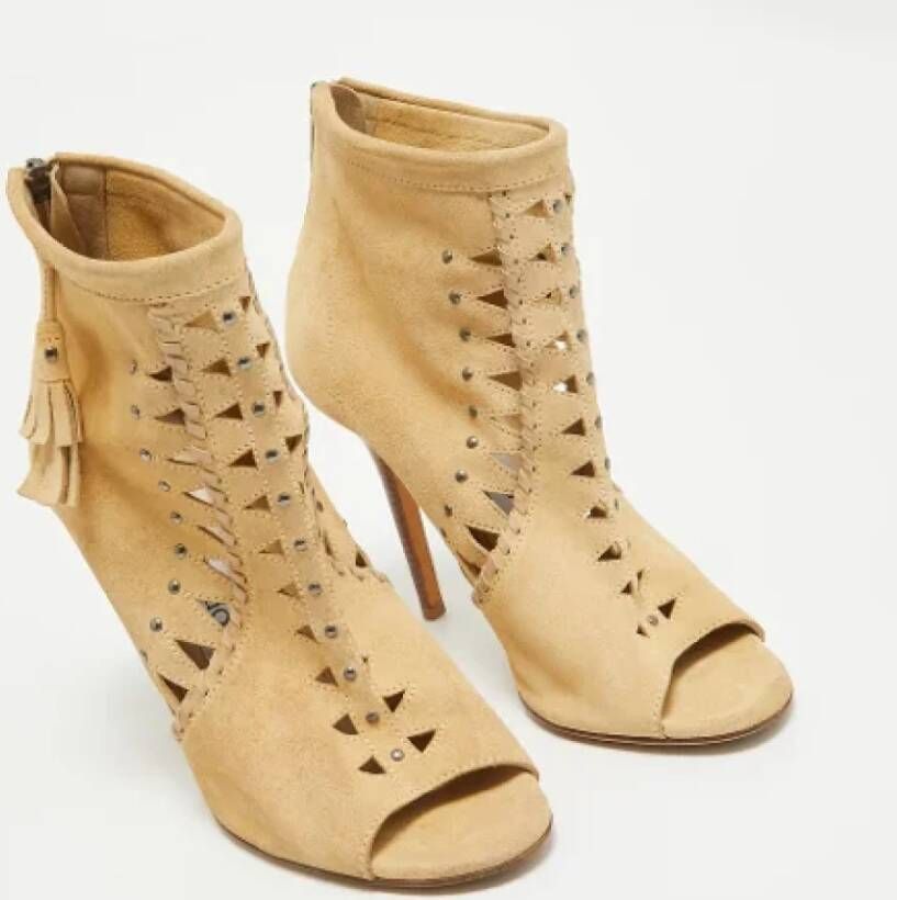 Jimmy Choo Pre-owned Suede boots Brown Dames