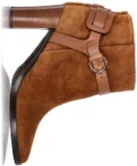 Jimmy Choo Pre-owned Suede boots Brown Dames