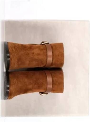 Jimmy Choo Pre-owned Suede boots Brown Dames